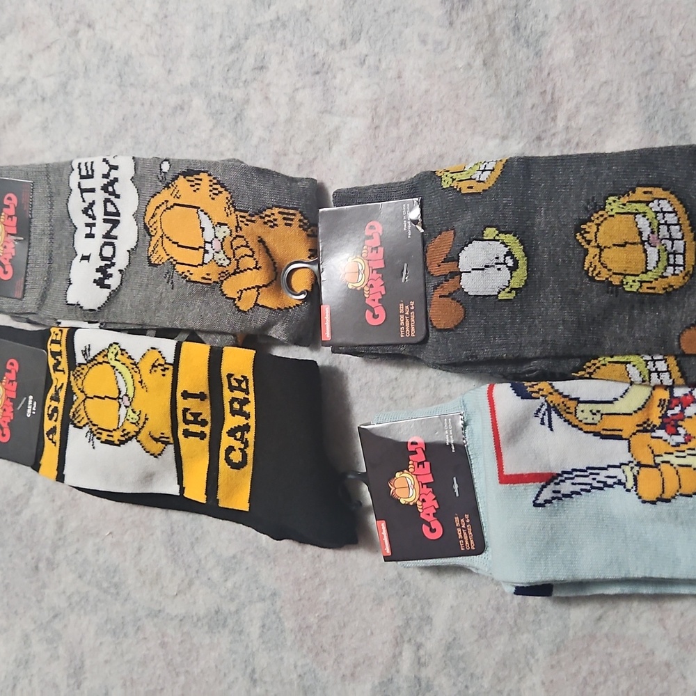 Novelty Garfield socks
